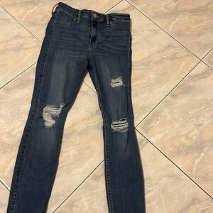 hollister high rise jean legging size 1s